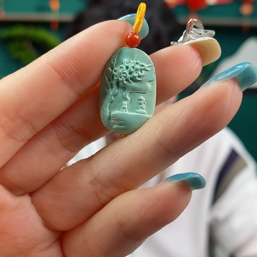 绿松石珠宝奇石未镶嵌