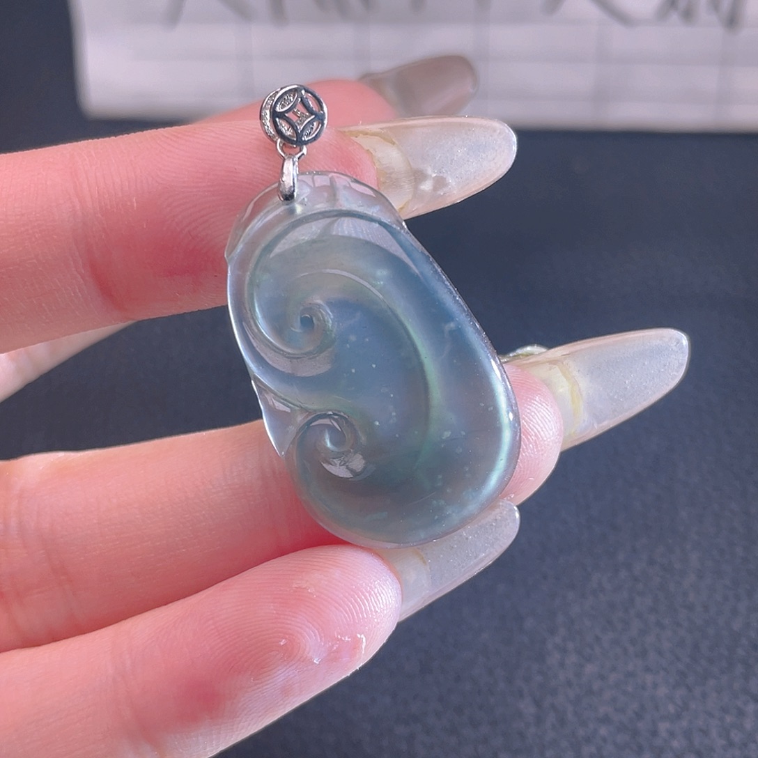 翡翠颈饰银S925镶嵌888888888888