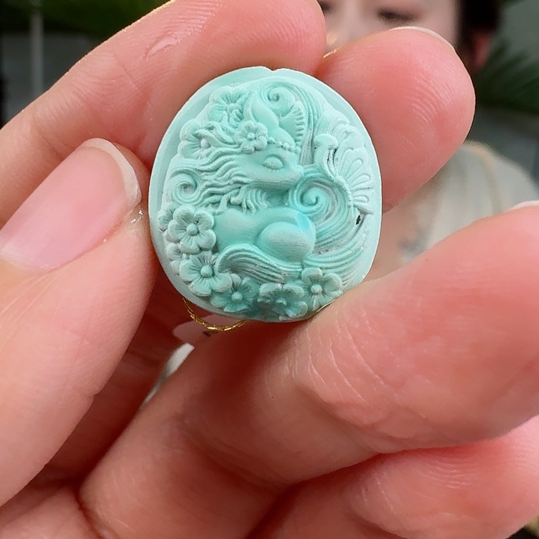 绿松石珠宝奇石未镶嵌