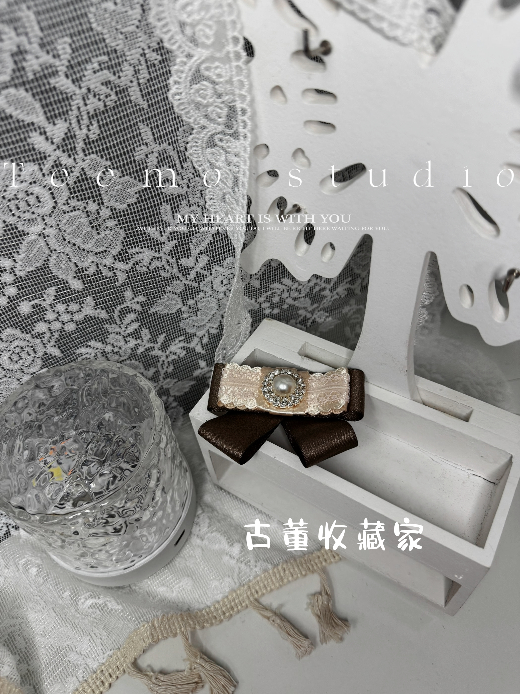 原创手作发夹复古镶钻饰品发饰ins发卡小众直播专用链接40包邮