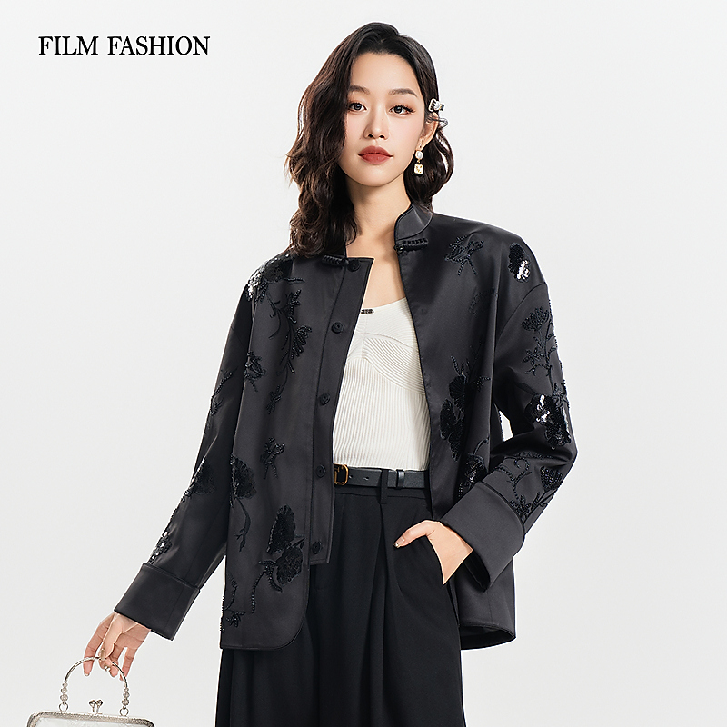 一电影一时装重工绣花新中式外套 FFSG133470