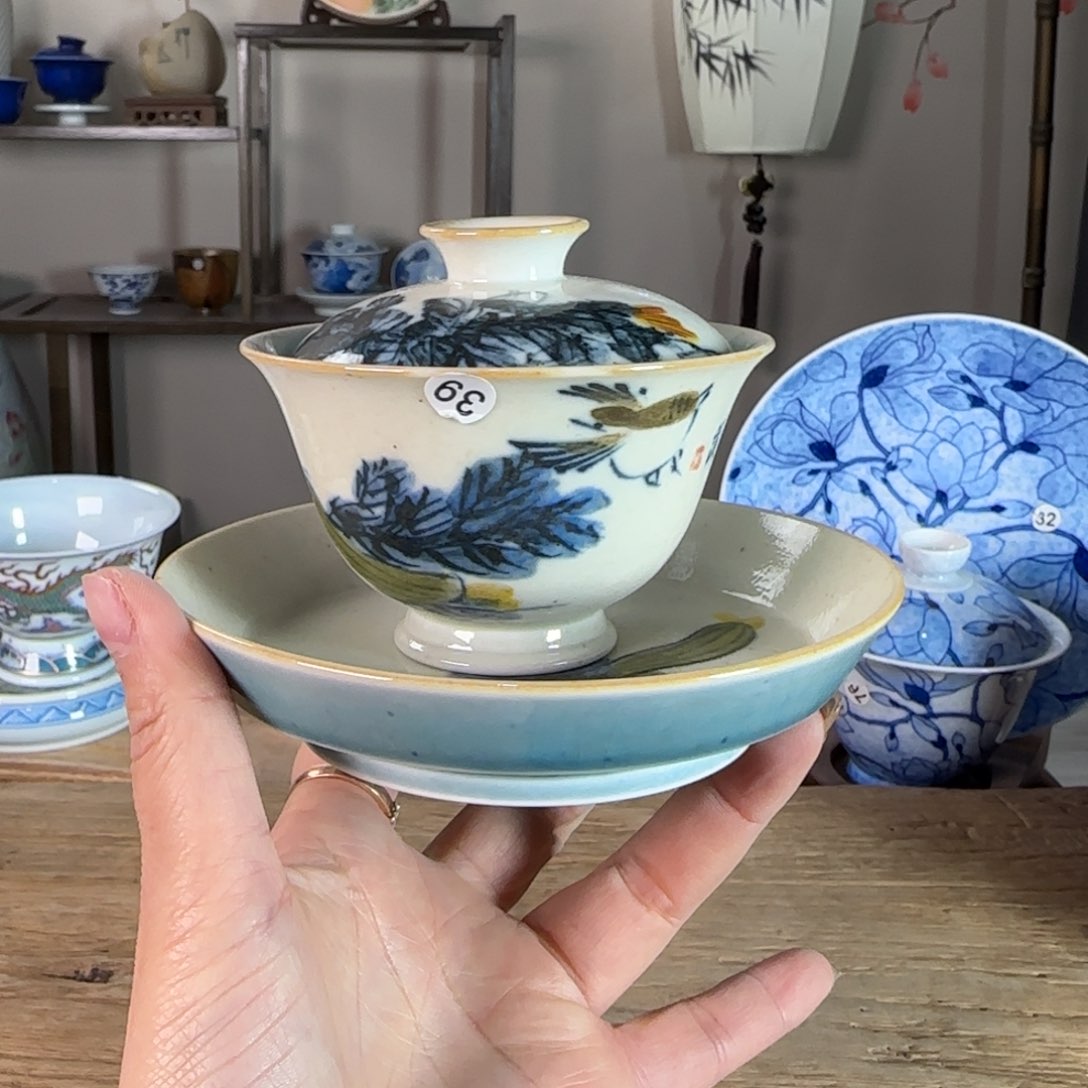 杯景德镇陶瓷柴烧多人