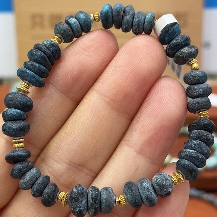 绿松石18K金镶嵌珠宝奇石