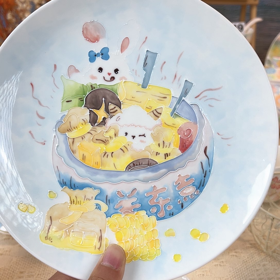 景德镇手绘陶瓷杯子