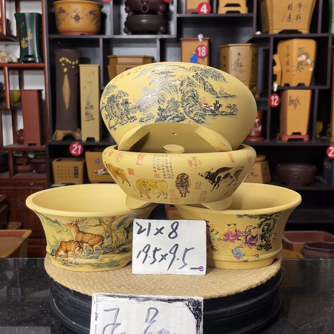 紫砂D-婉秋紫砂花盆