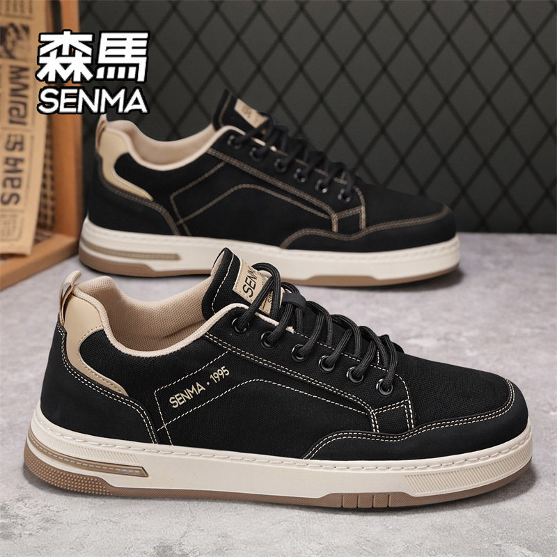 SENMA/森马男鞋冬季百搭休闲运动鞋男士上班工作软底耐磨低帮板鞋