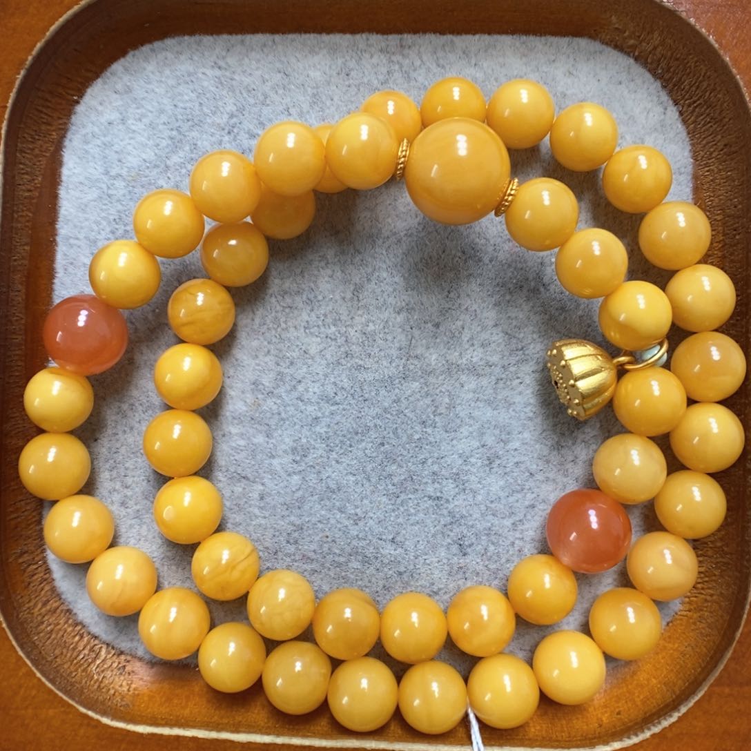 蜜蜡手串未镶嵌蜜蜡手串