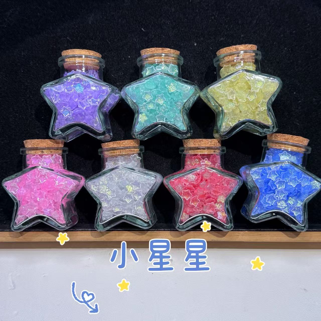 美甲贴片夜光萤火虫可爱冰透树脂冰箱贴奶油胶发夹饰品DIY配件
