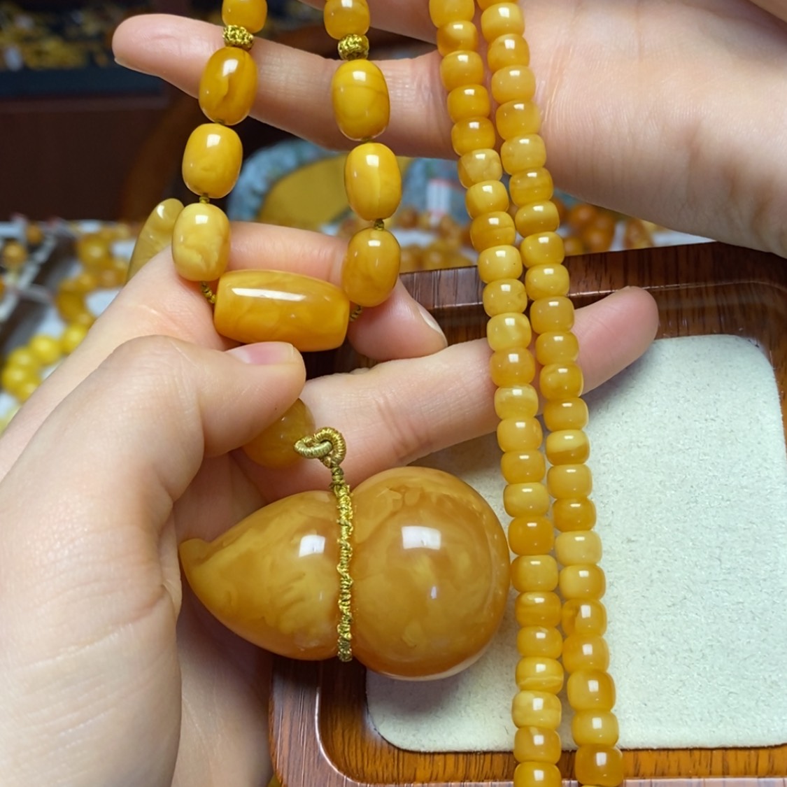 【闪购商品】蜜蜡颈饰未镶嵌项链