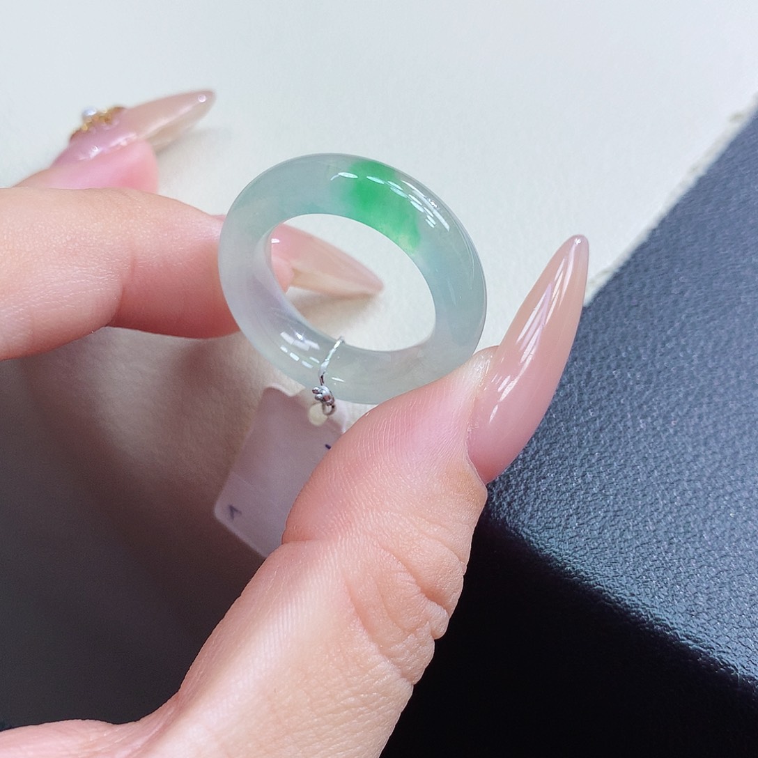 未镶嵌戒指翡翠13-14号