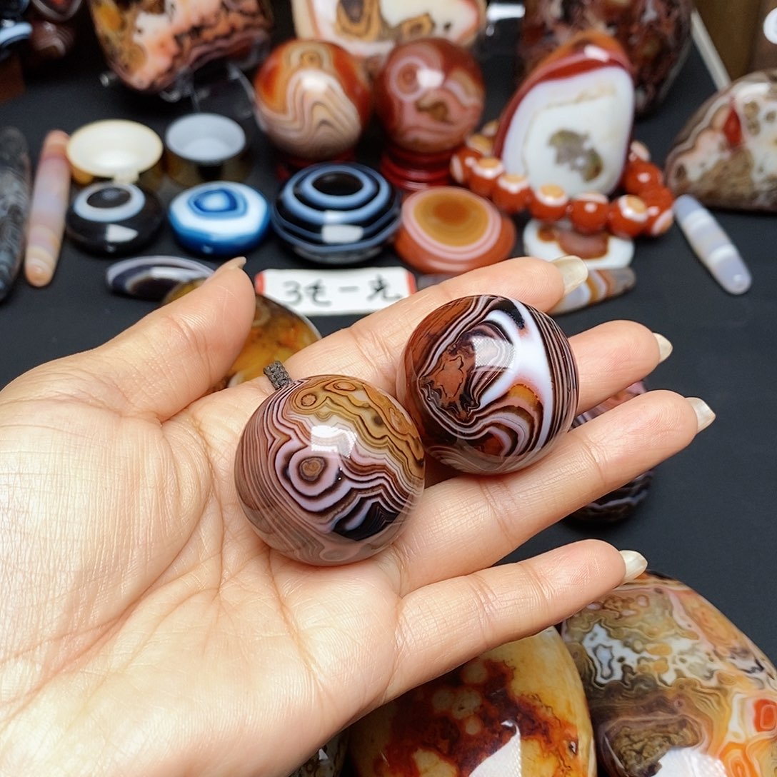 玛瑙/玉髓三毛未镶嵌用****7