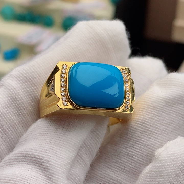 【闪购商品】绿松石配饰18K金镶嵌