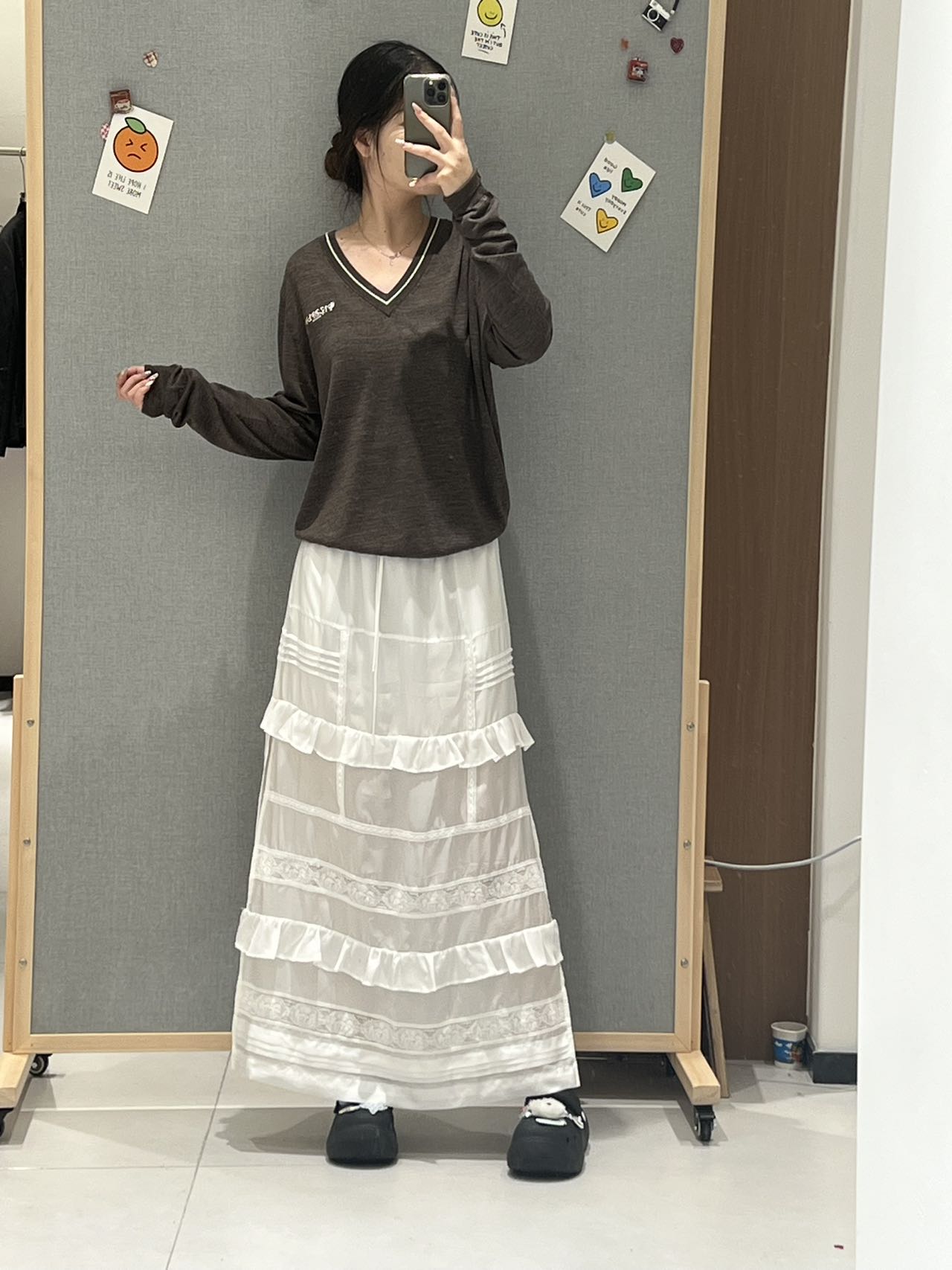 【现货】FIZZFLYV领胸口绣花毛衣秋冬