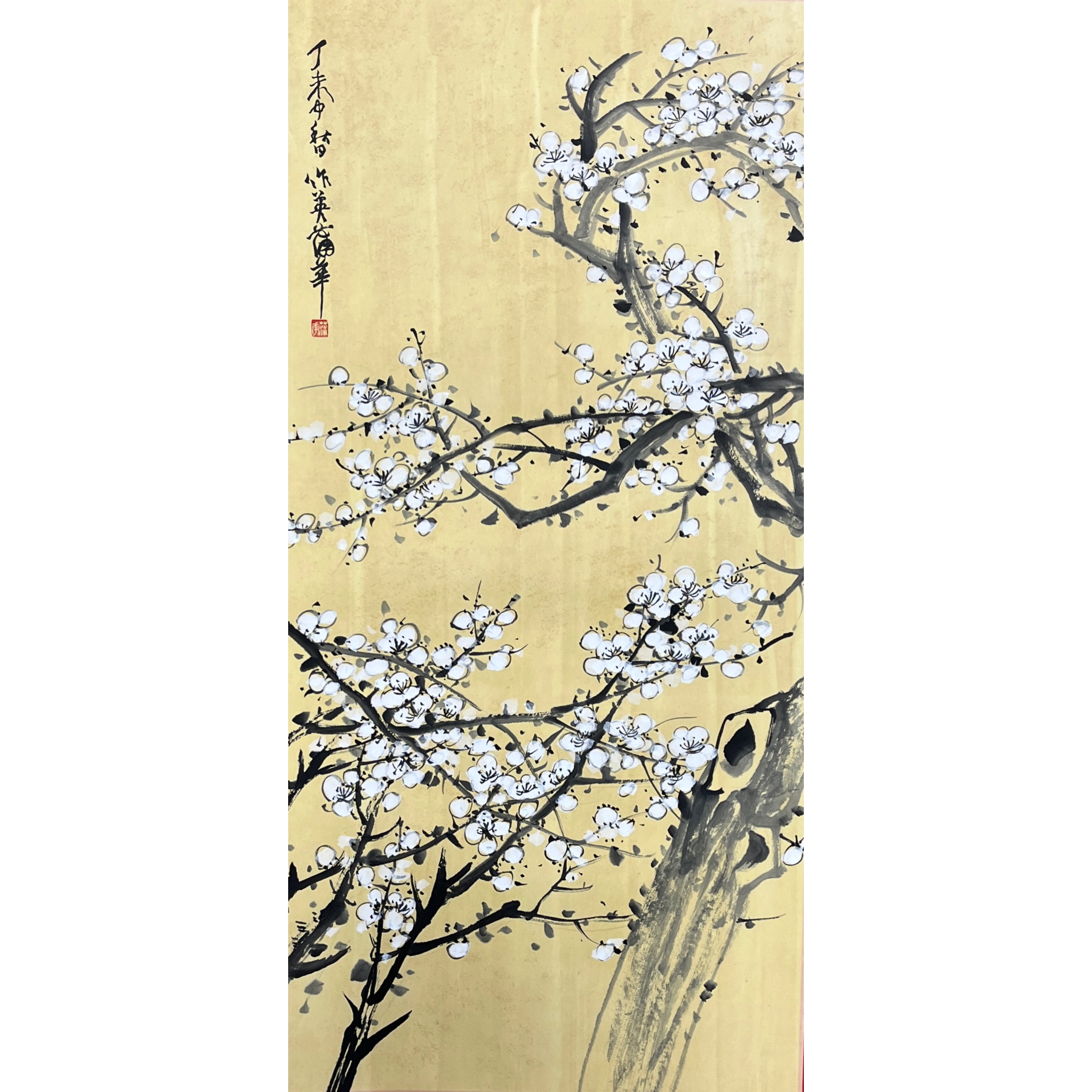 Lot 1014 蒲华 《花鸟画》 99cm*48cm