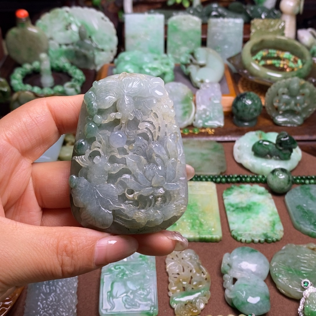 北***高未镶嵌挂件翡翠1111111111111111111