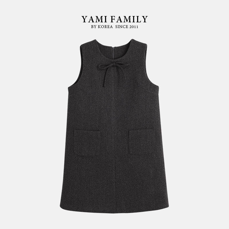 大连亚美 GZYB LYQ AX60 冬季无袖背心裙时尚设计师简约女装