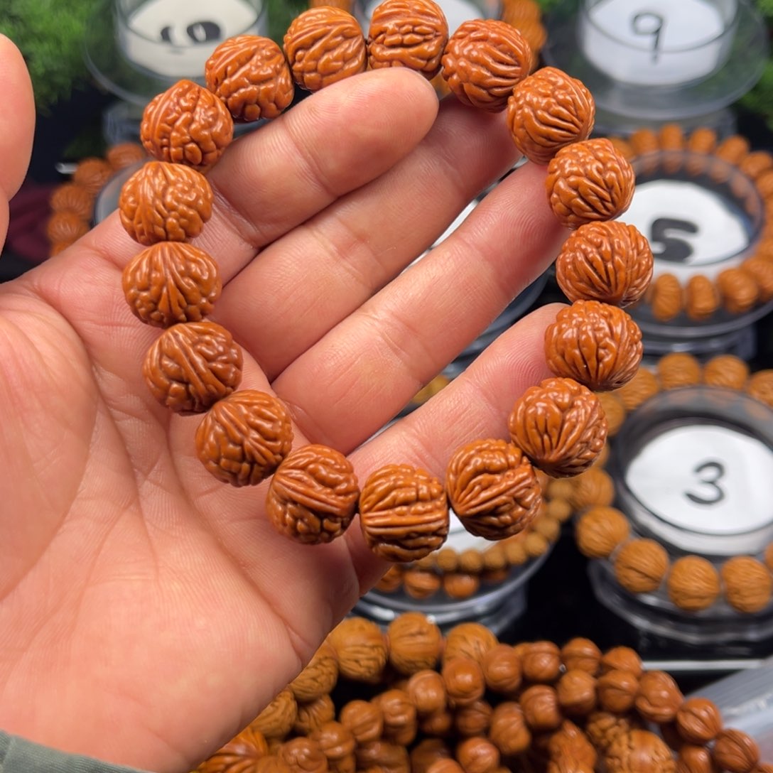 桃核手串漫天荔枝纹22