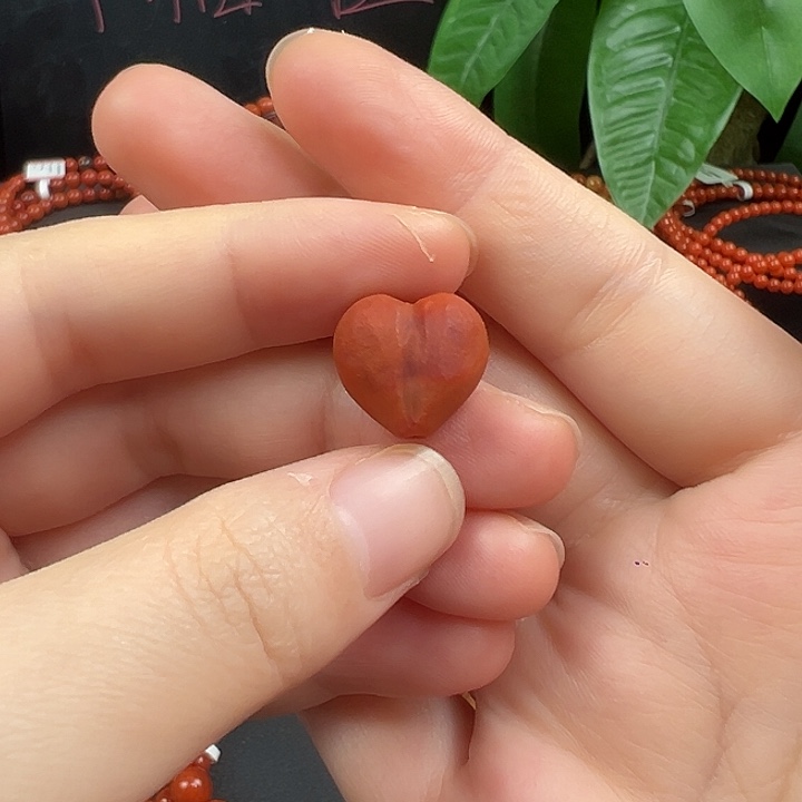 南红玛瑙未镶嵌手串南红屁桃爱心 满肉柿子 卡 14