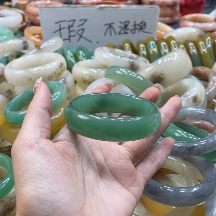 蝉***雨石英质玉钛钢珠宝奇石53