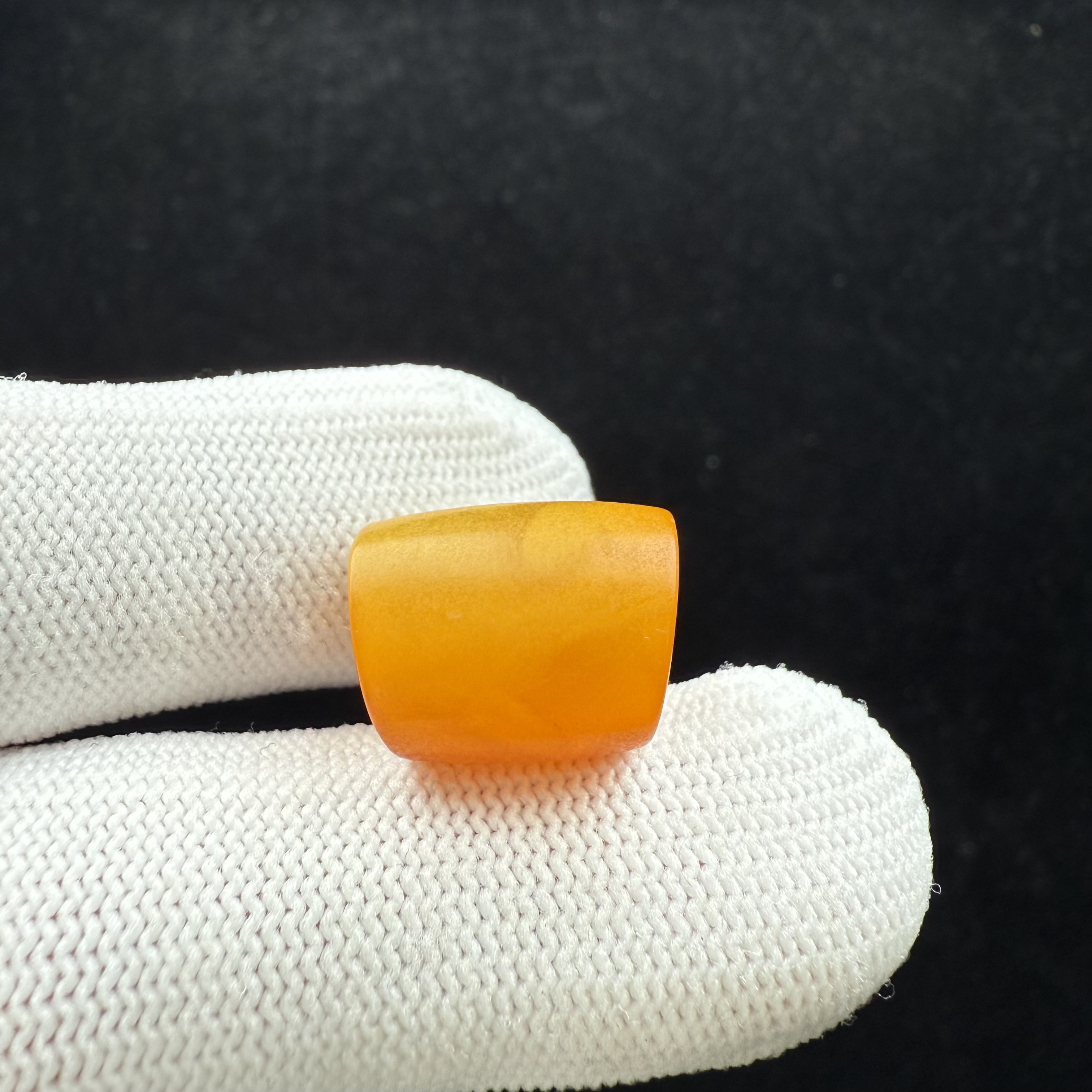 K3964天然蜜蜡 老蜡马蹄13.2*16mm支持复检 假一罚十