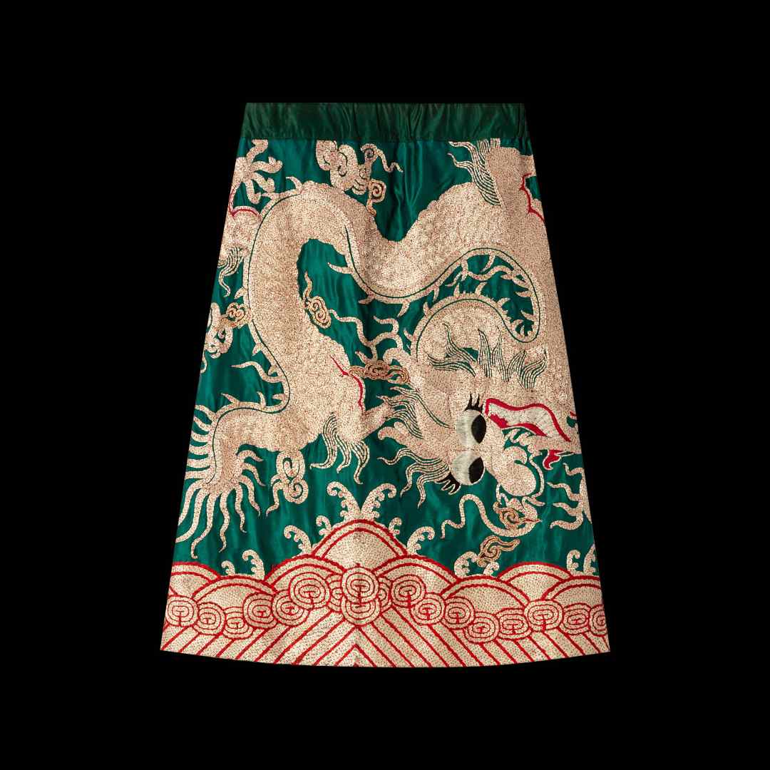 [花锦集]中国风刺绣时尚半身裙女士V1267