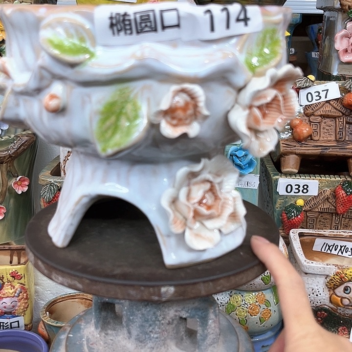 紫砂花盆粗陶材质多肉花盆