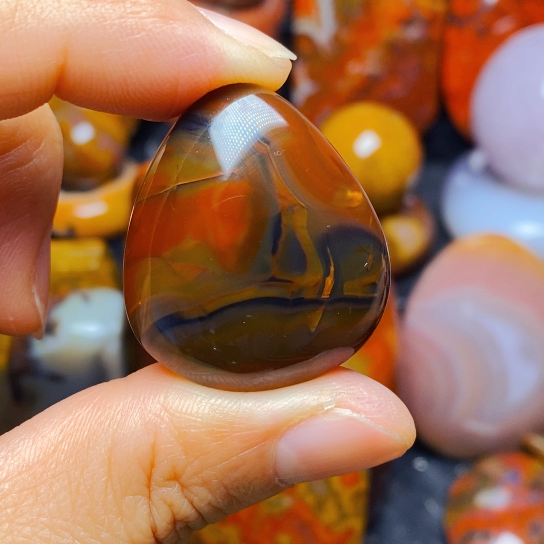 玛瑙/玉髓未镶嵌吊坠(不含链)