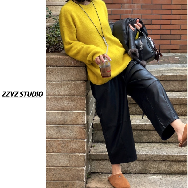 【ZZYZ】“奶芙绒绒衫”绒感兔毛氛围感多巴胺慵懒软糯加厚毛衣