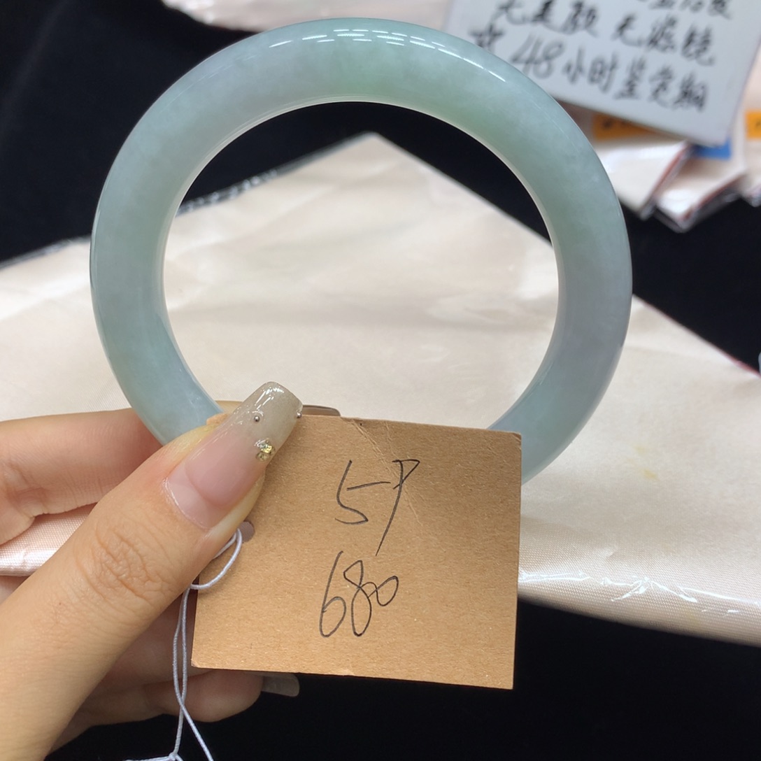 翡翠未镶嵌手镯天然翡翠