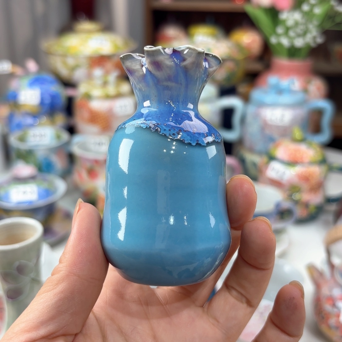 景德镇手绘高温釉下彩陶瓷茶具