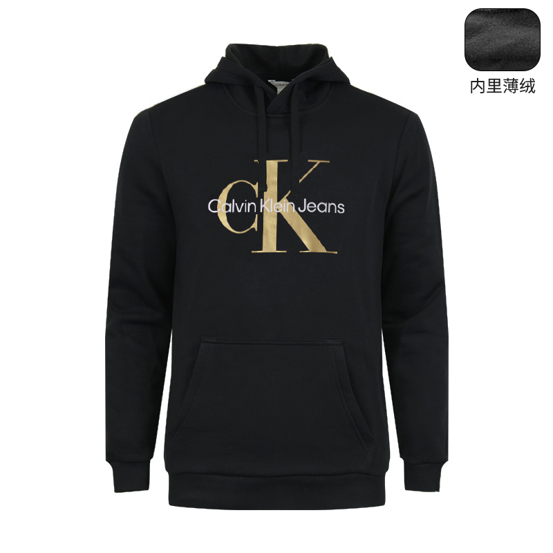 Calvin Klein/卡尔文·克雷恩CK薄绒男士秋冬连帽卫衣户外运动上衣