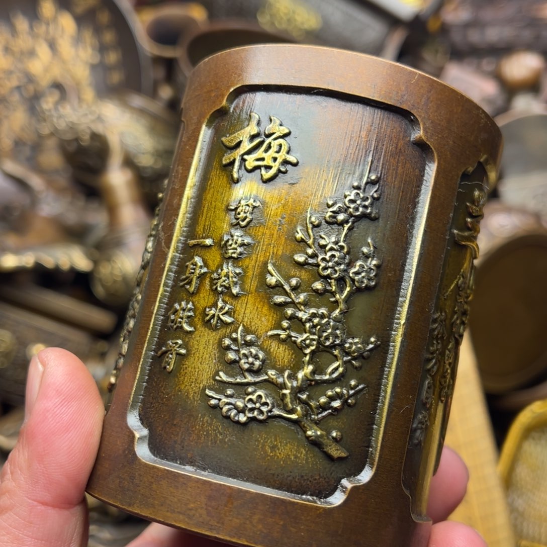 茶壶香炉铜器摆件