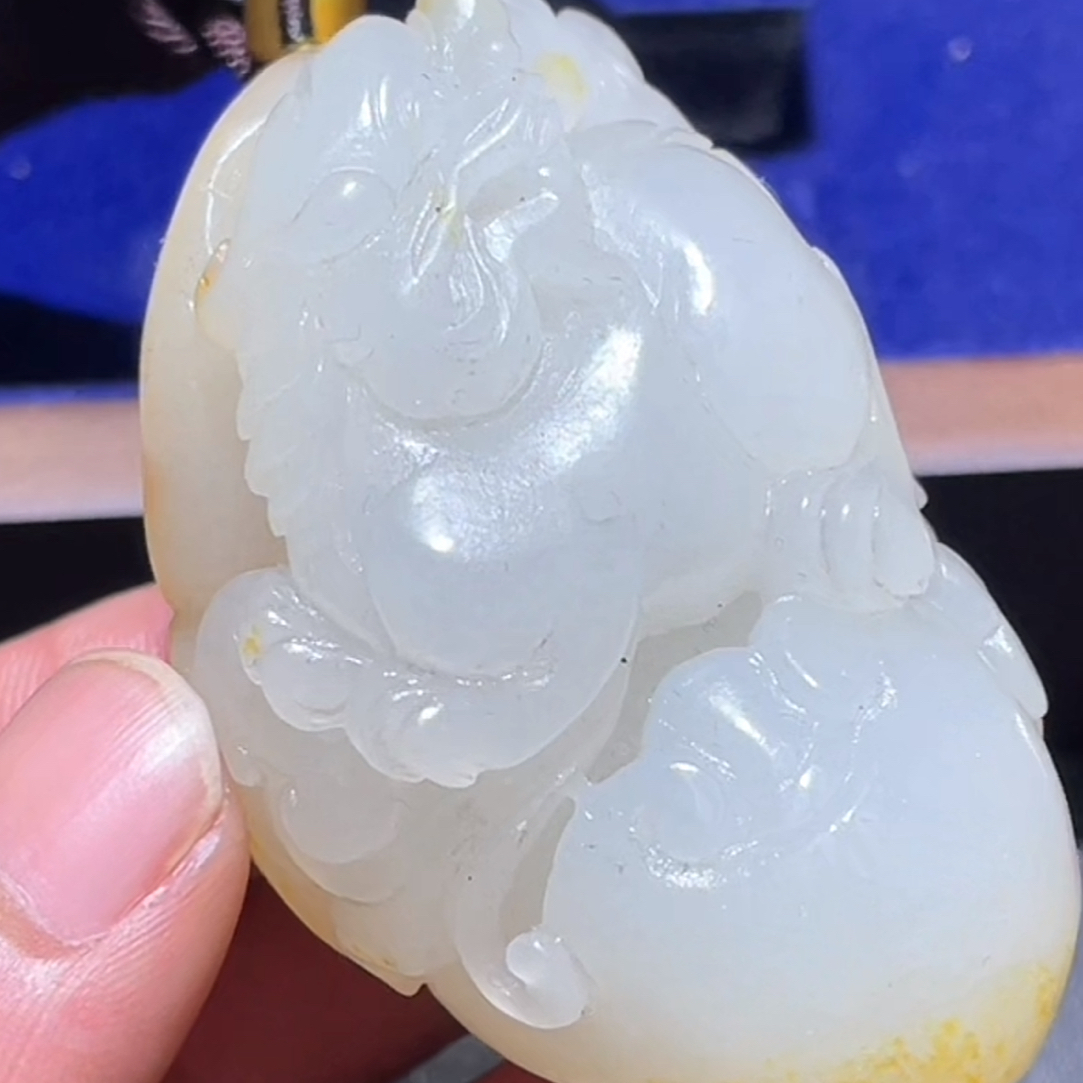 和田玉玉石挂件 d1205拍一发一