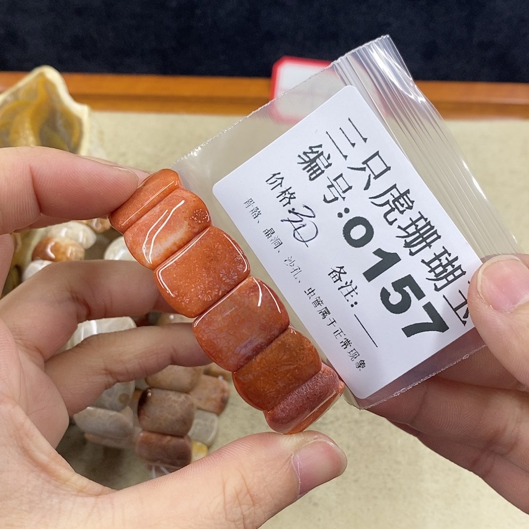 硅化珊瑚（珊瑚玉）1未镶嵌忆***年