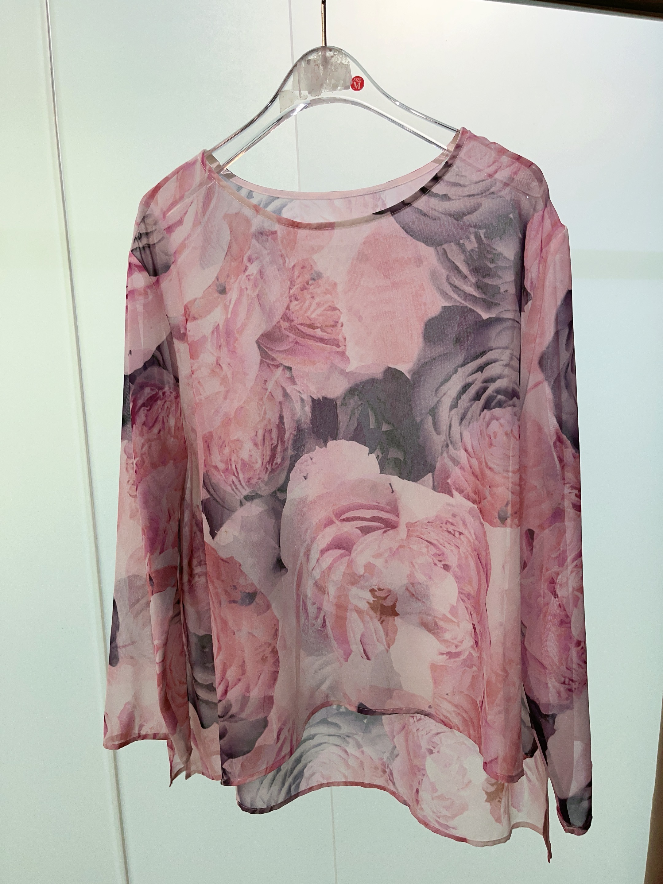 【萍姐严选】25年春夏时尚百搭印花长袖衬衫