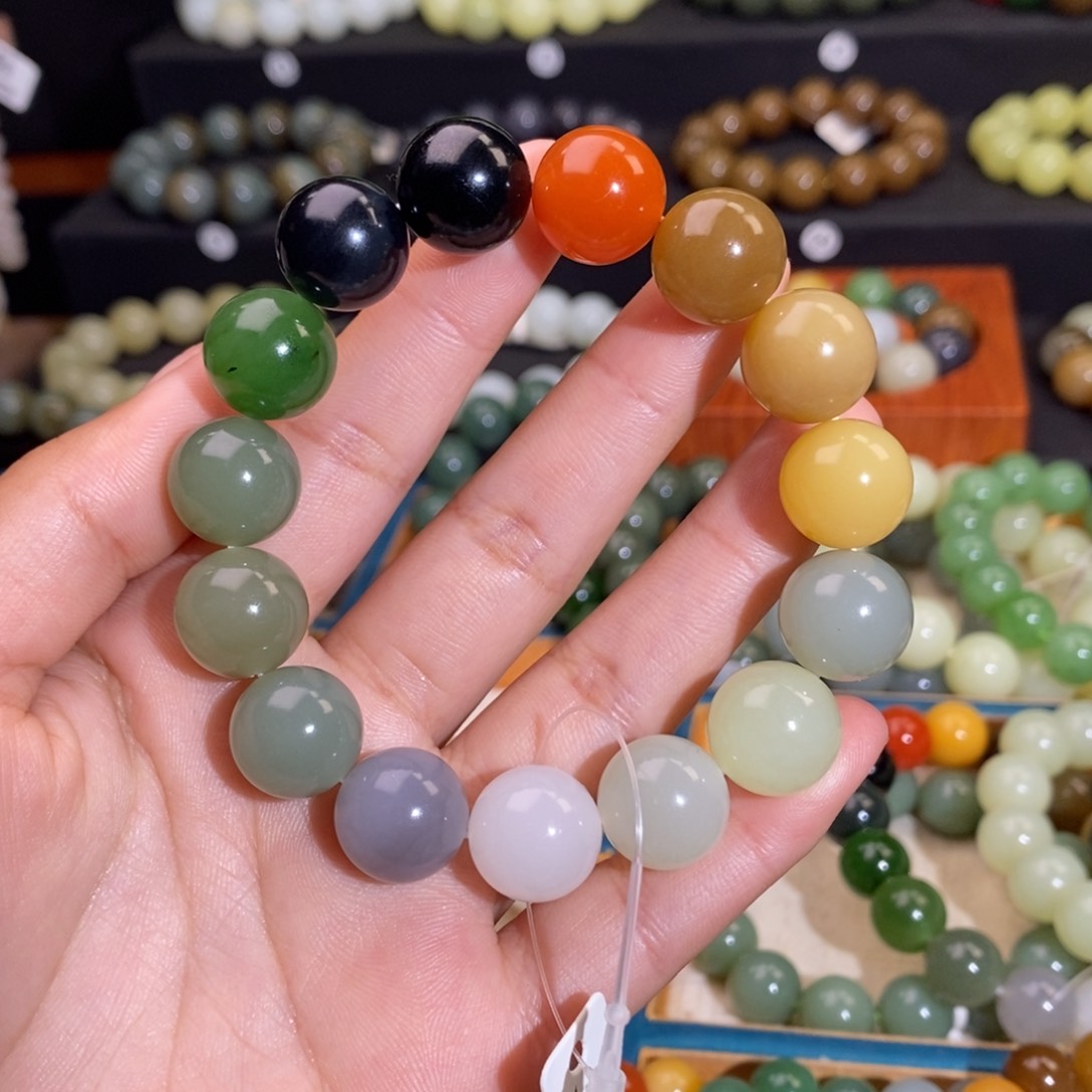 和田玉手串未镶嵌浦**业W