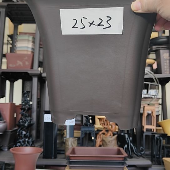 隱***山2只25*23束腰盆紫檀色