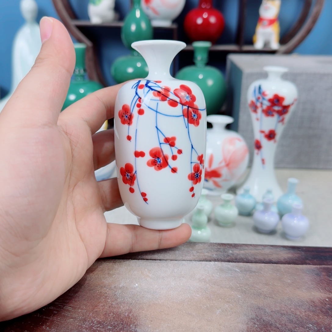 陶瓷手工小花器摆件