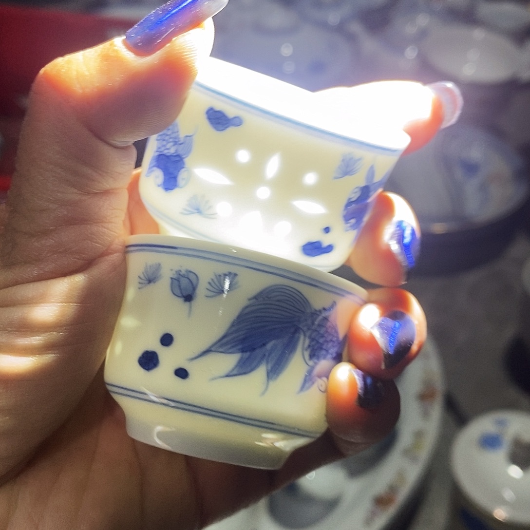 摆件陶景德镇陶瓷现代2个