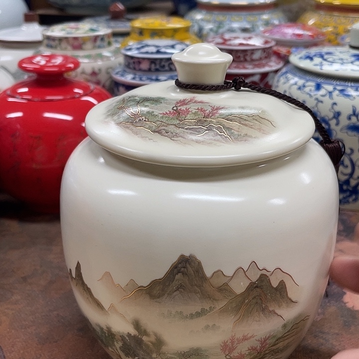 陶瓷好密封罐茶叶罐