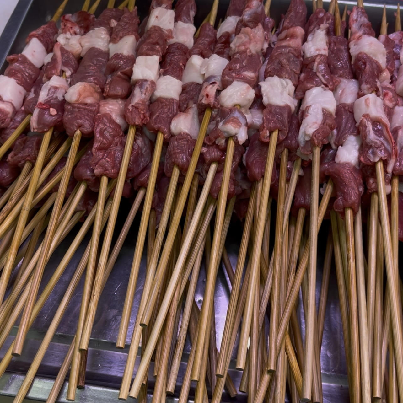 羊肉串 牛肉串福利组合共3斤（约45串）