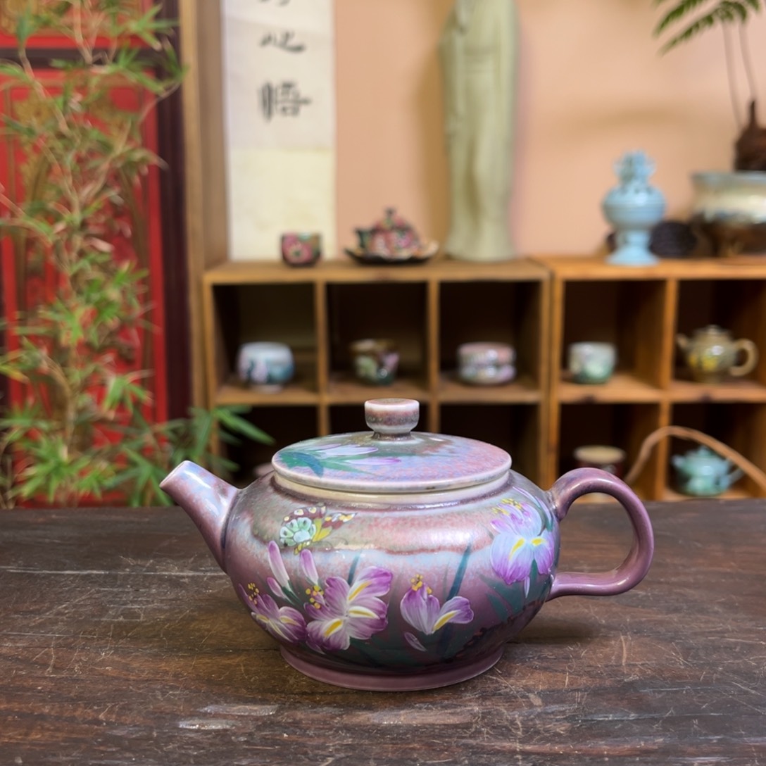 杯柴烧手工手绘陶瓷