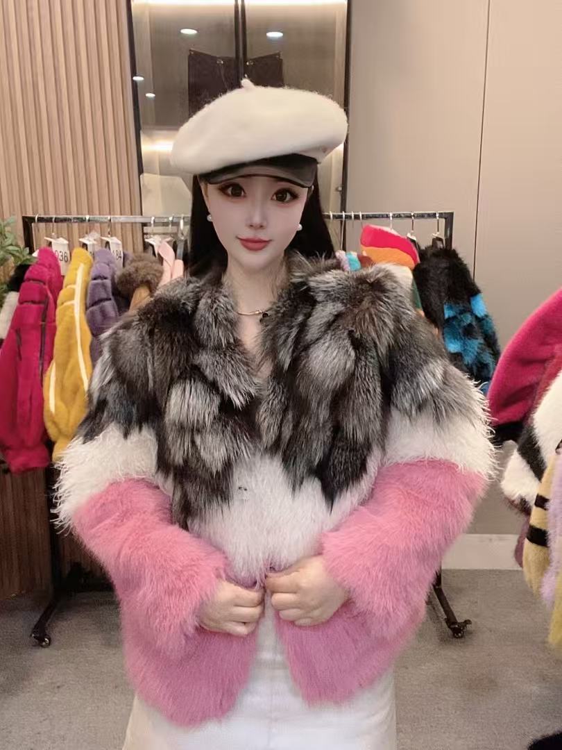 玲玲推荐冬季毛毛时尚设计师洋气百搭外套气质网红轻奢秋冬25086B