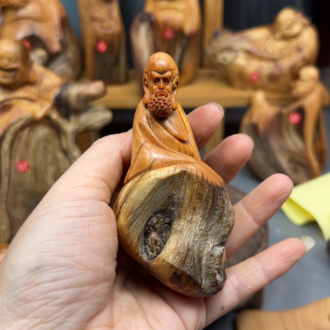 旺***也柏木崖柏木摆件手把件，