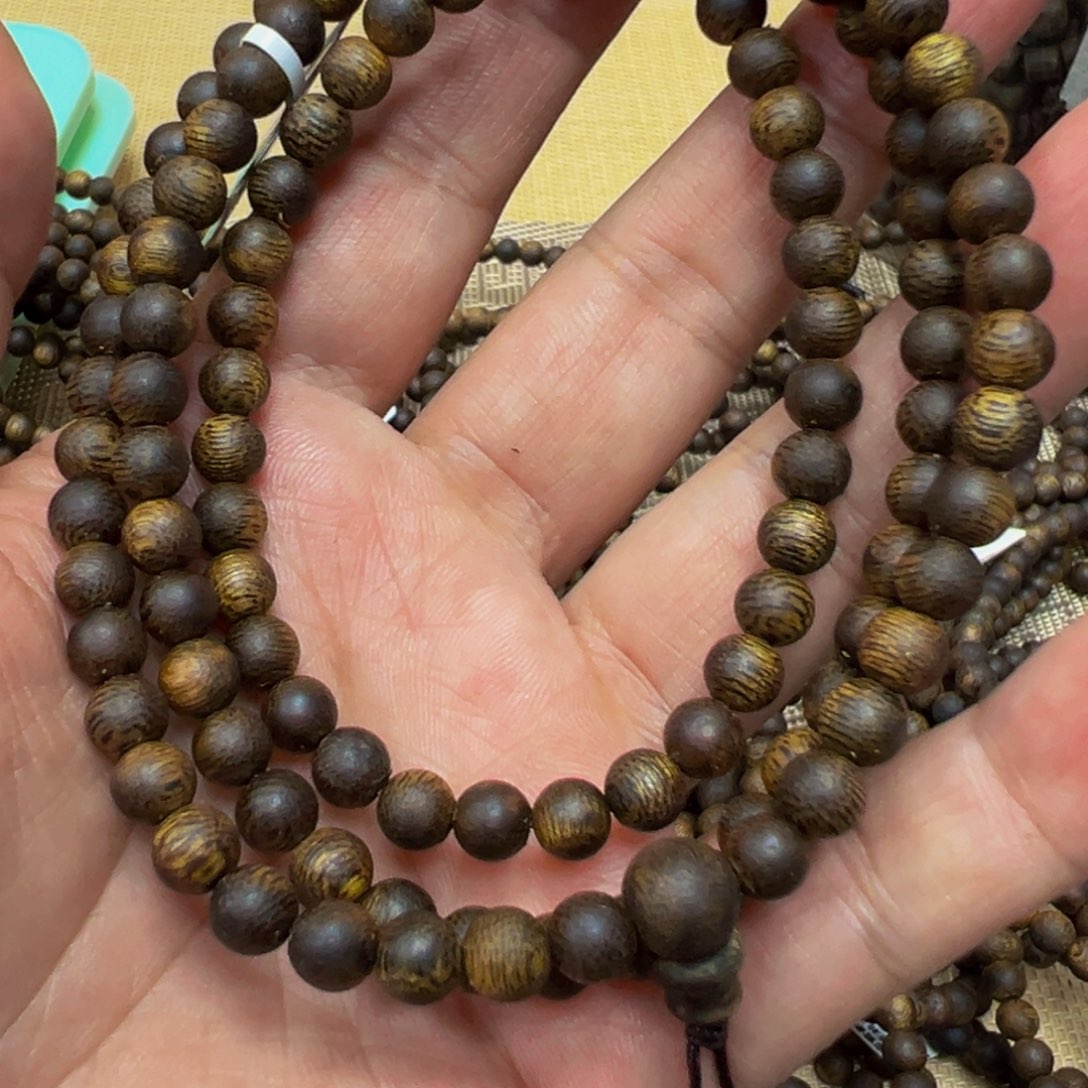 摆件沉香木海南沉香圆珠多圈0.6发一份