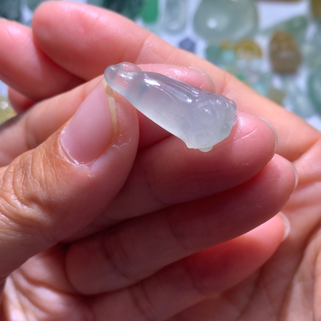 定制翡翠未镶嵌高冰莲蓬