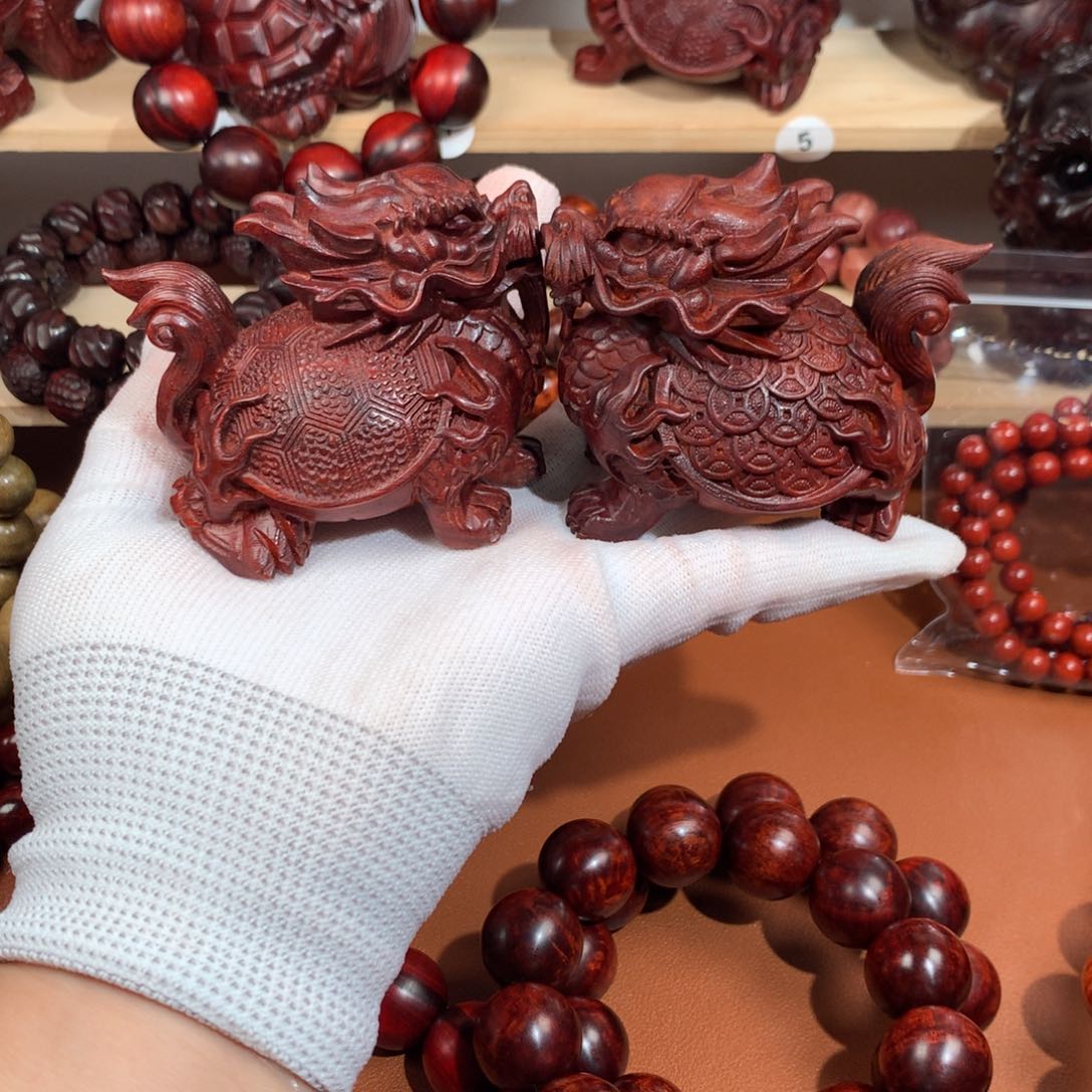 ～***～木血檀手把件高油密-