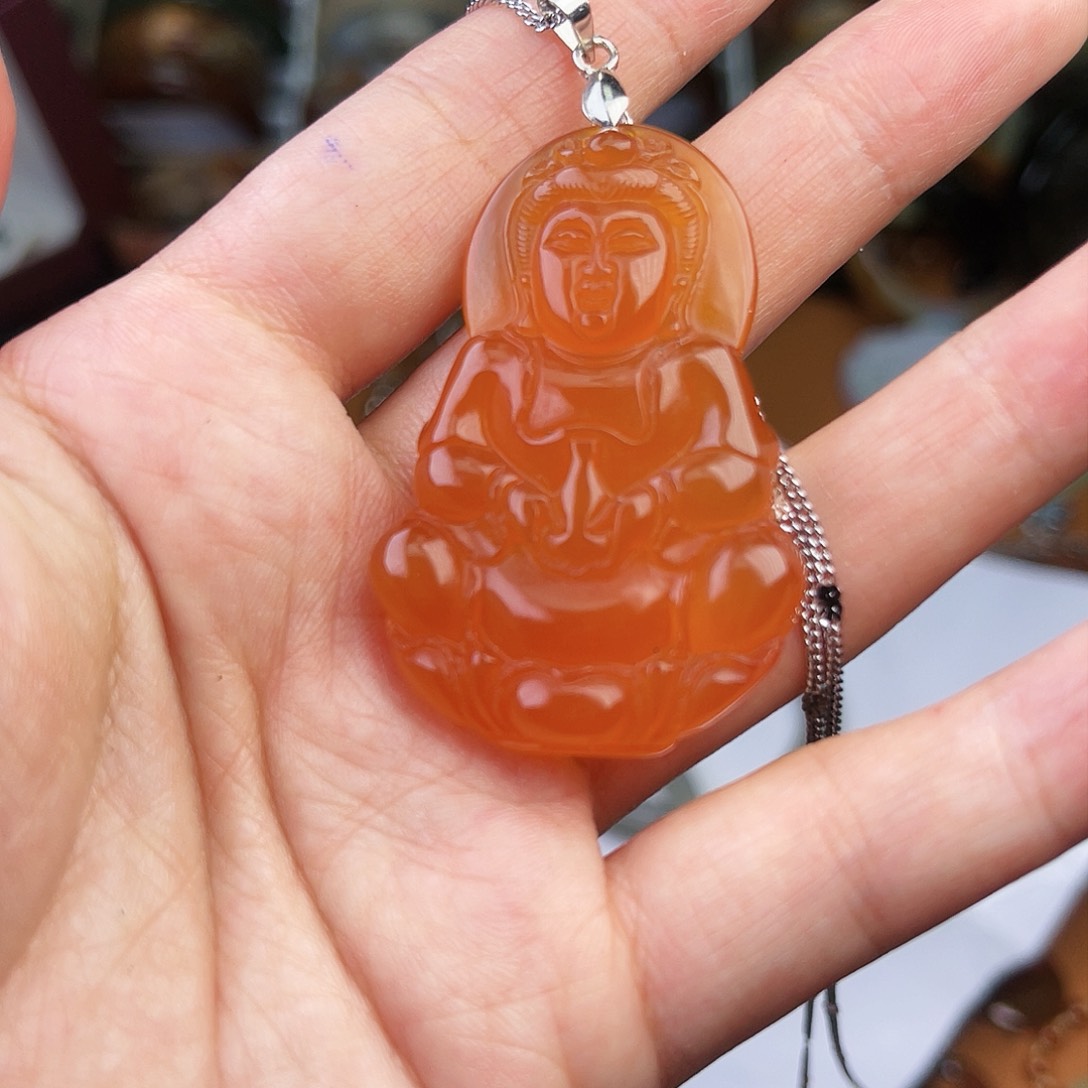 石英质玉颈饰银S925镶嵌