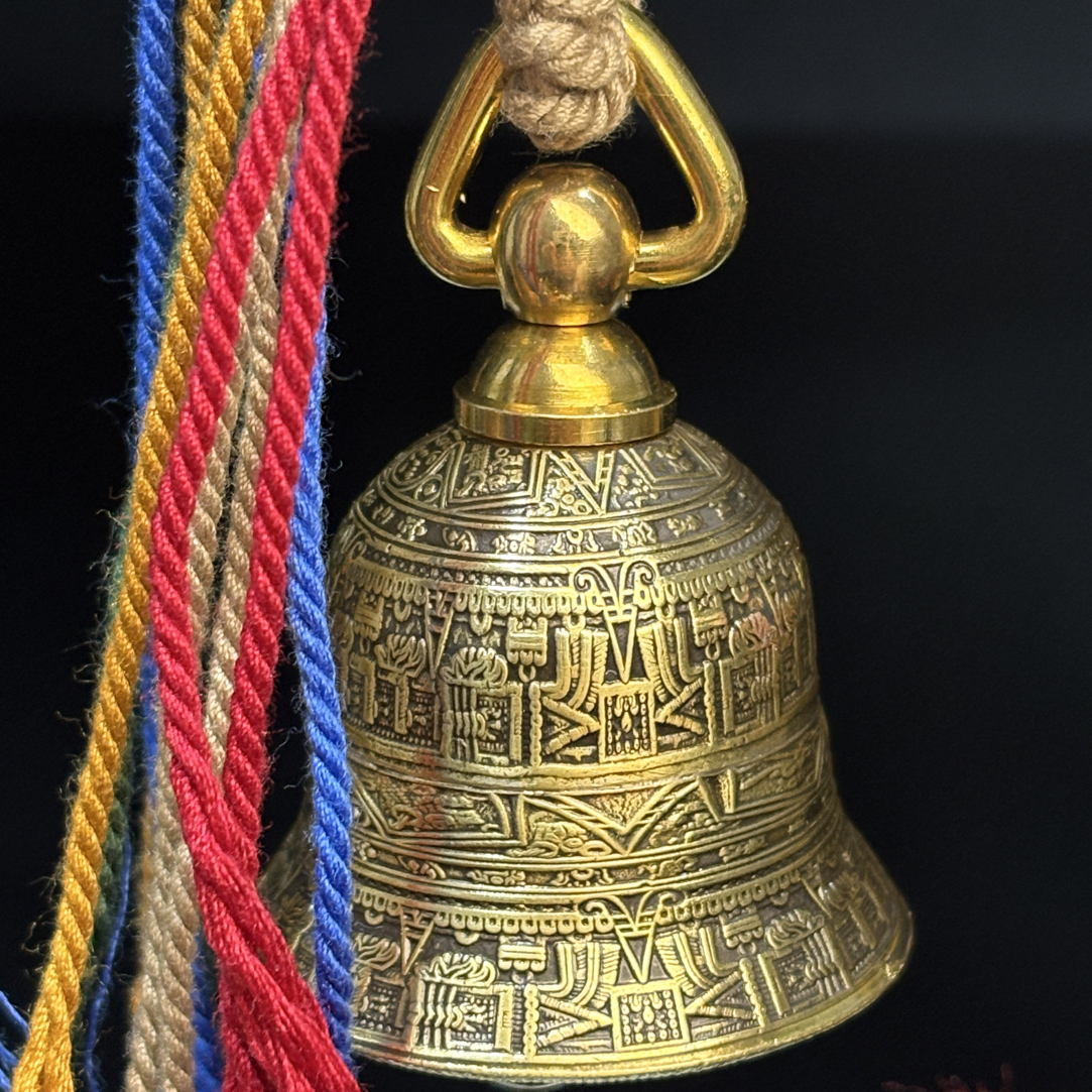 【宇轩】阿兹特克太阳历石硬币铃铛挂饰