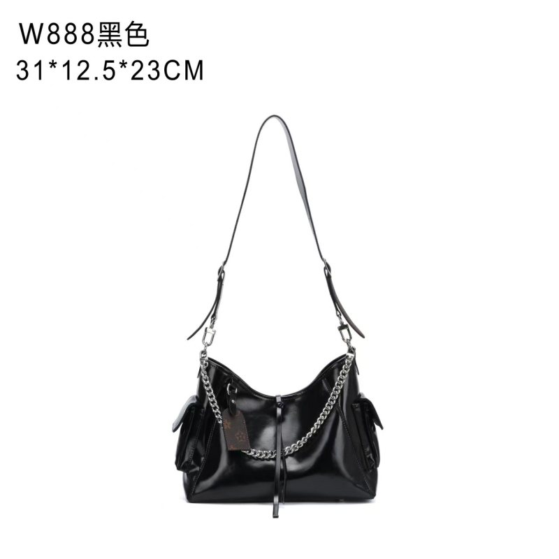 【Elin定制2025年秋冬新款女包时尚设计单肩包QYX-W888-黑色